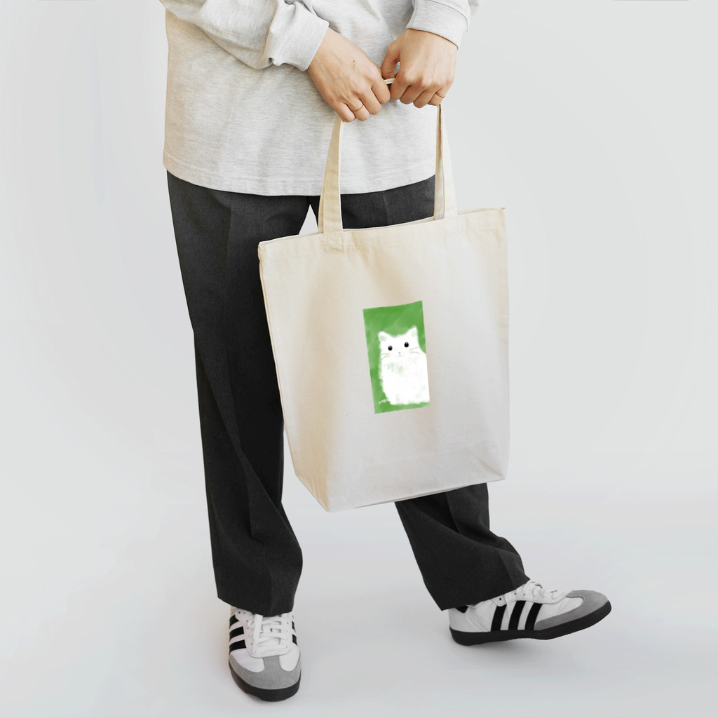 nozaの001.cat-white Tote Bag