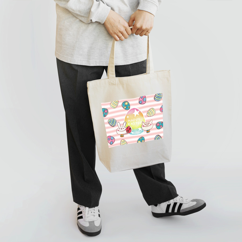 red smileのHAPPY EASTER Tote Bag