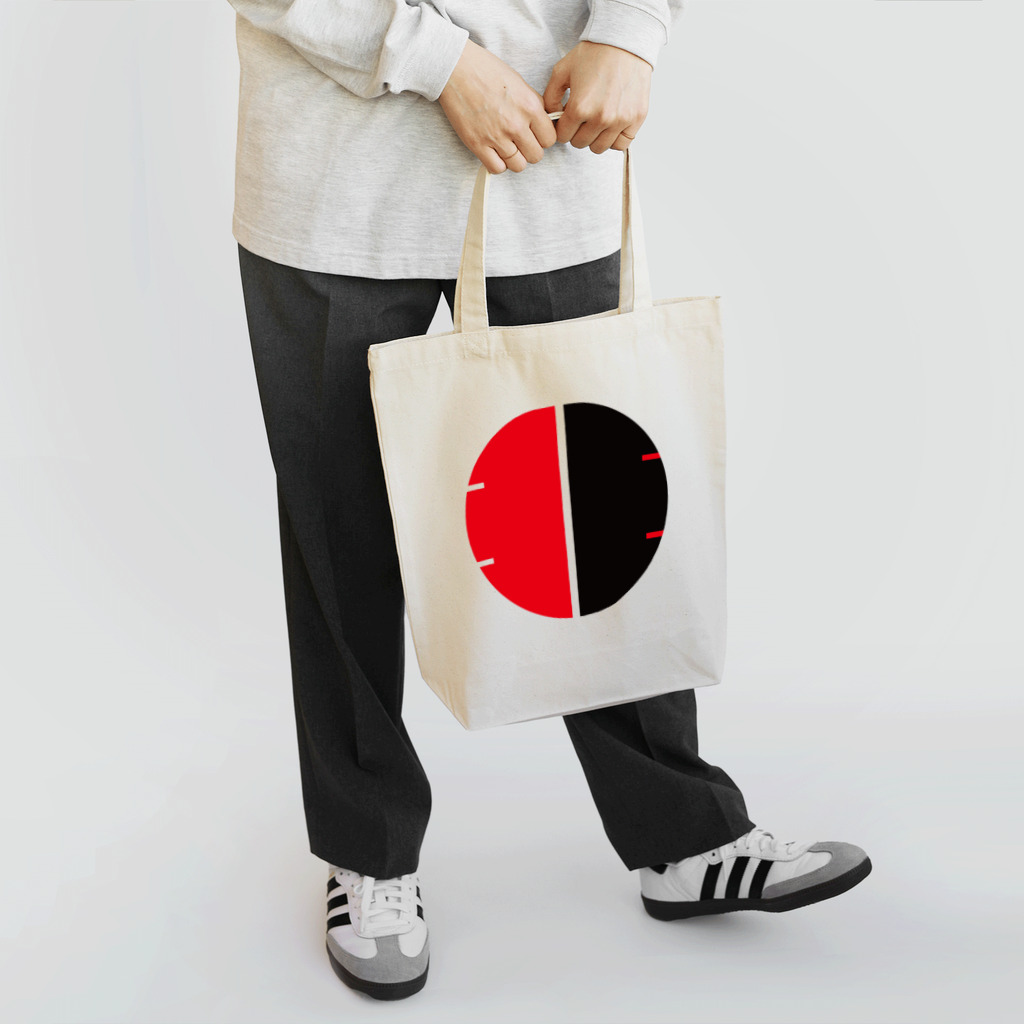 無色研究所の【非国民的】サークルロゴ（赤×黒） Tote Bag