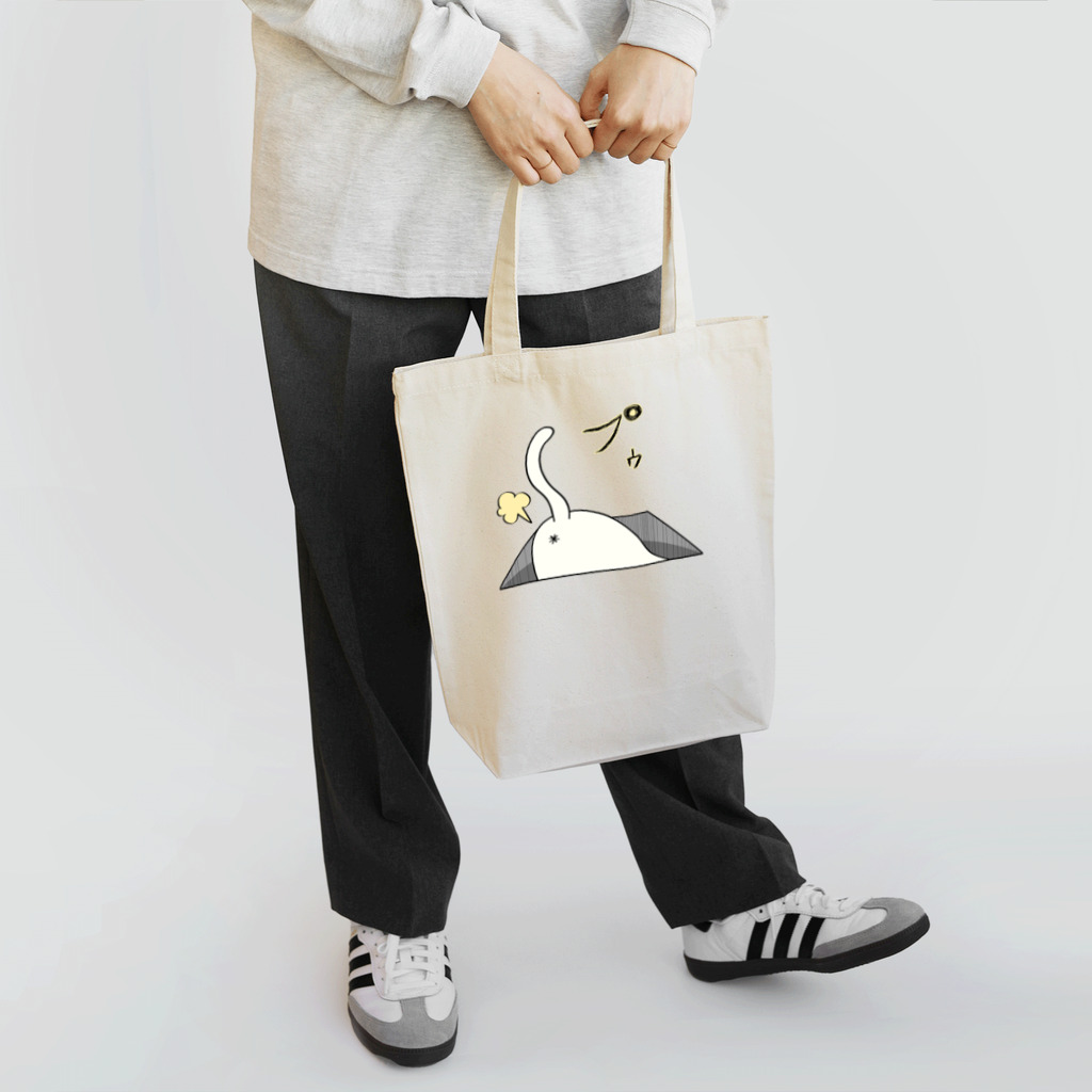 nicospyderのcute cat in the hole1 Tote Bag
