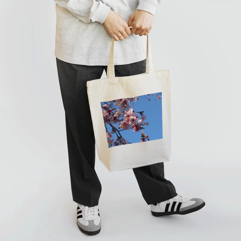 すみれ色のいえのはるのそら Tote Bag