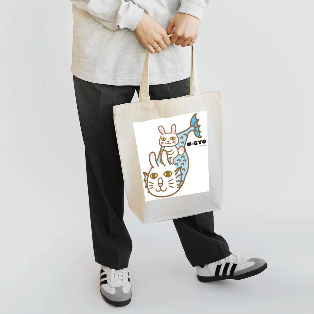 Jun56のついてる兎魚。 Tote Bag