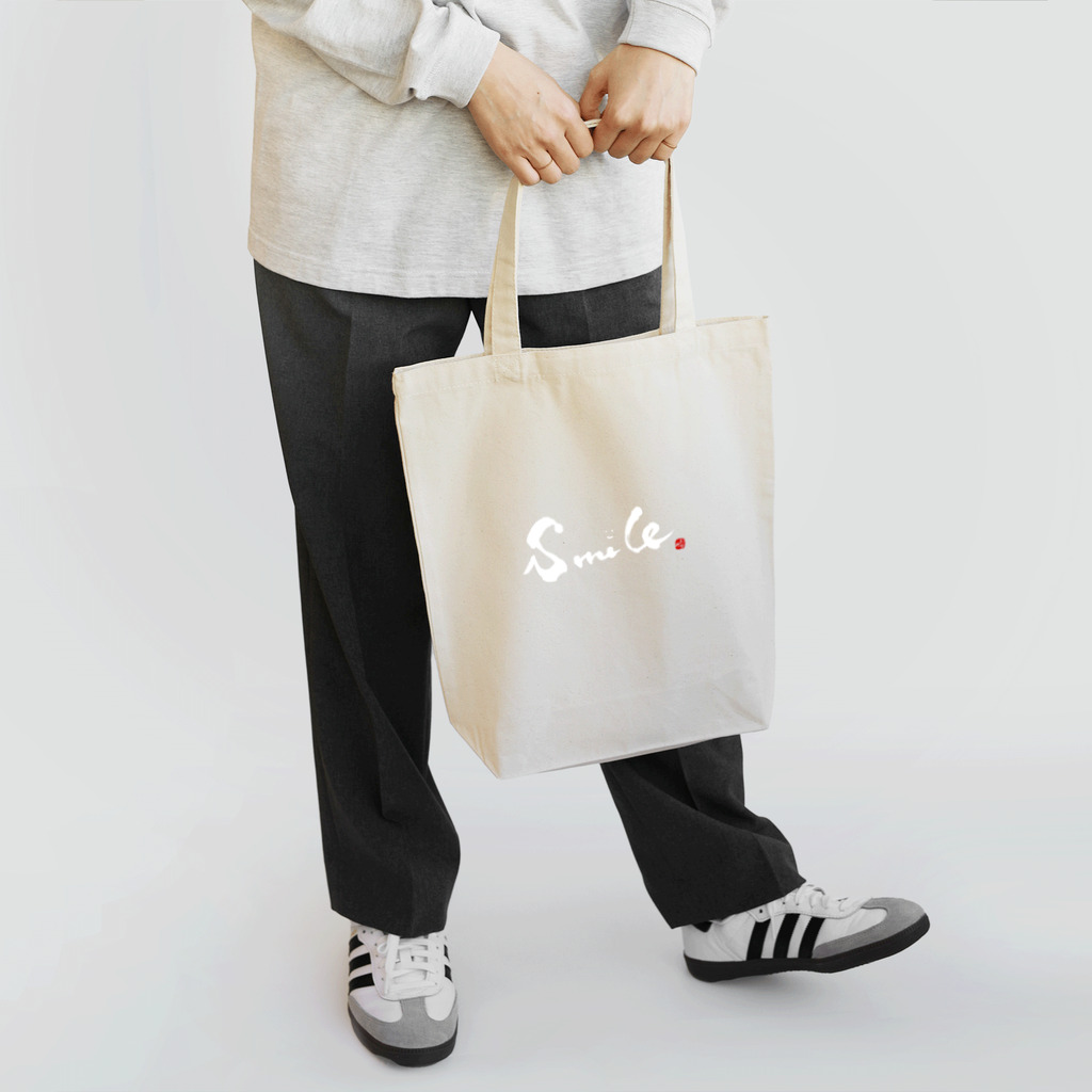 字描きおゆみのsmile(白字) Tote Bag