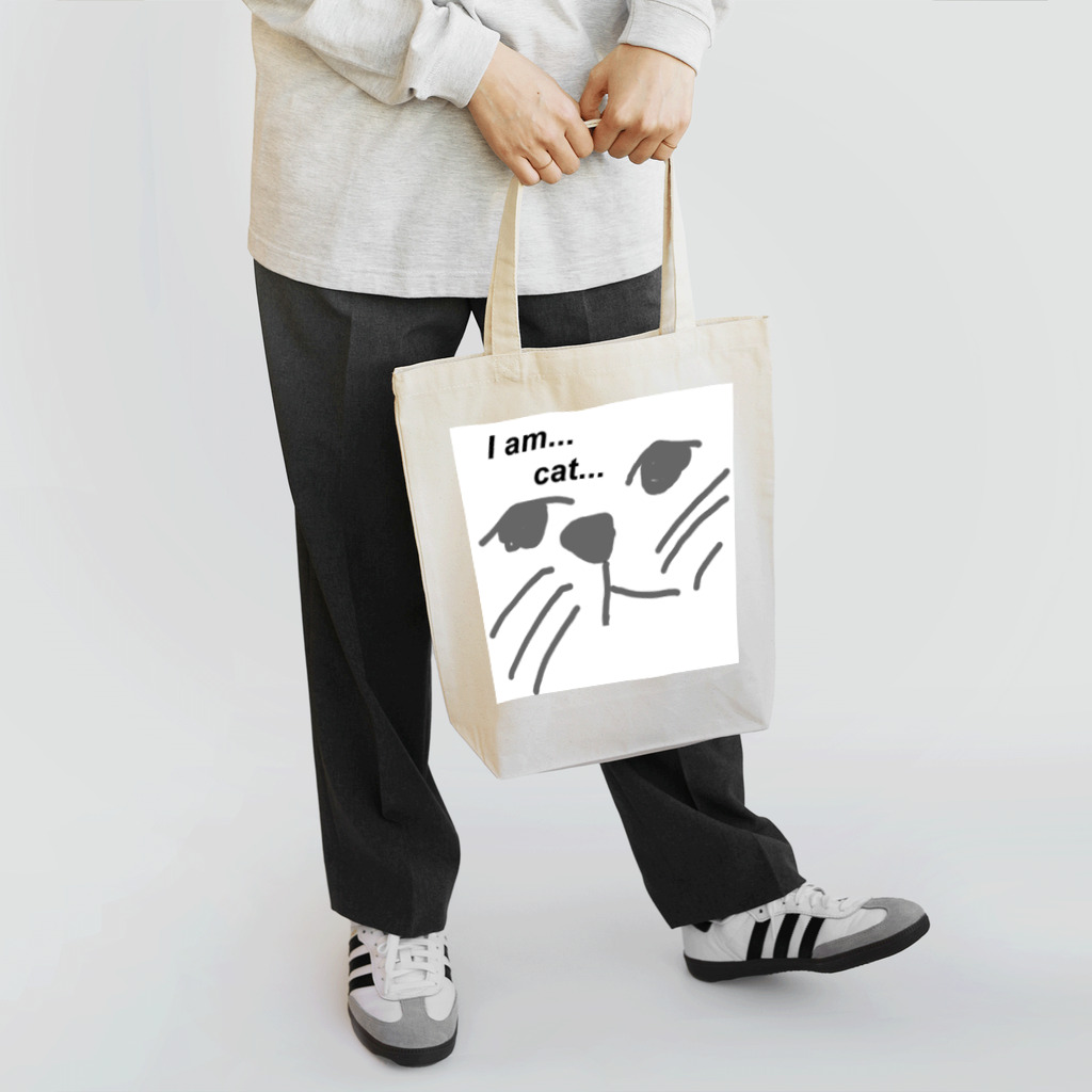 (-∀-｀ｷﾁネ申のI am...cat... Tote Bag