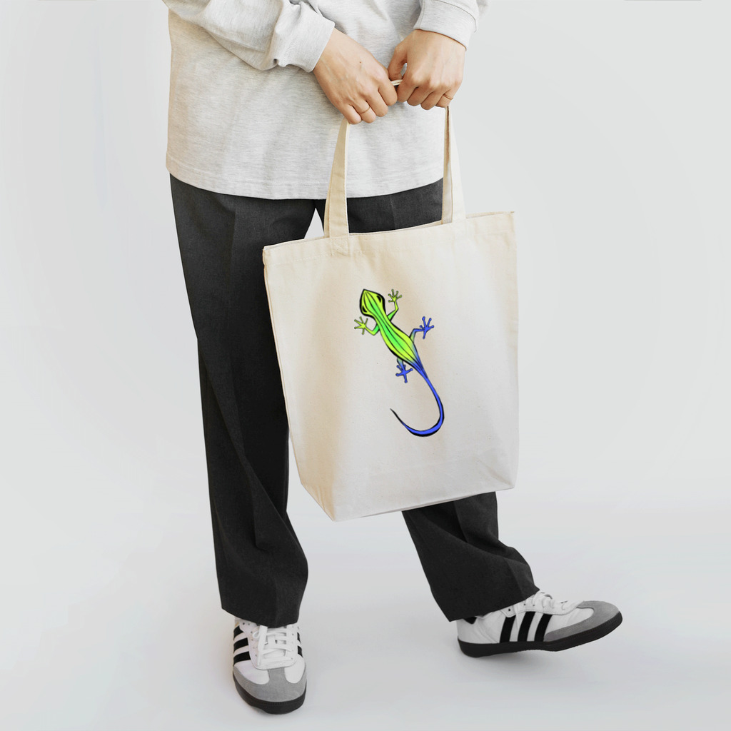 ぱくちのお店のトカゲくん Tote Bag