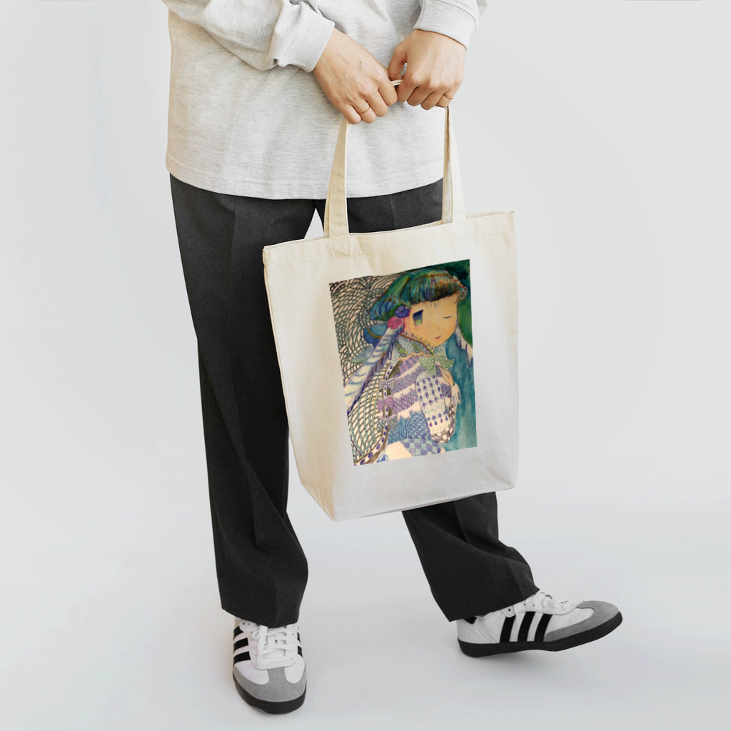 Lilyの水たまりと少女。 Tote Bag