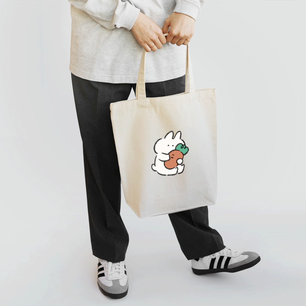 タヌキ シオリのうさぎときどきにんじん　カラー Tote Bag