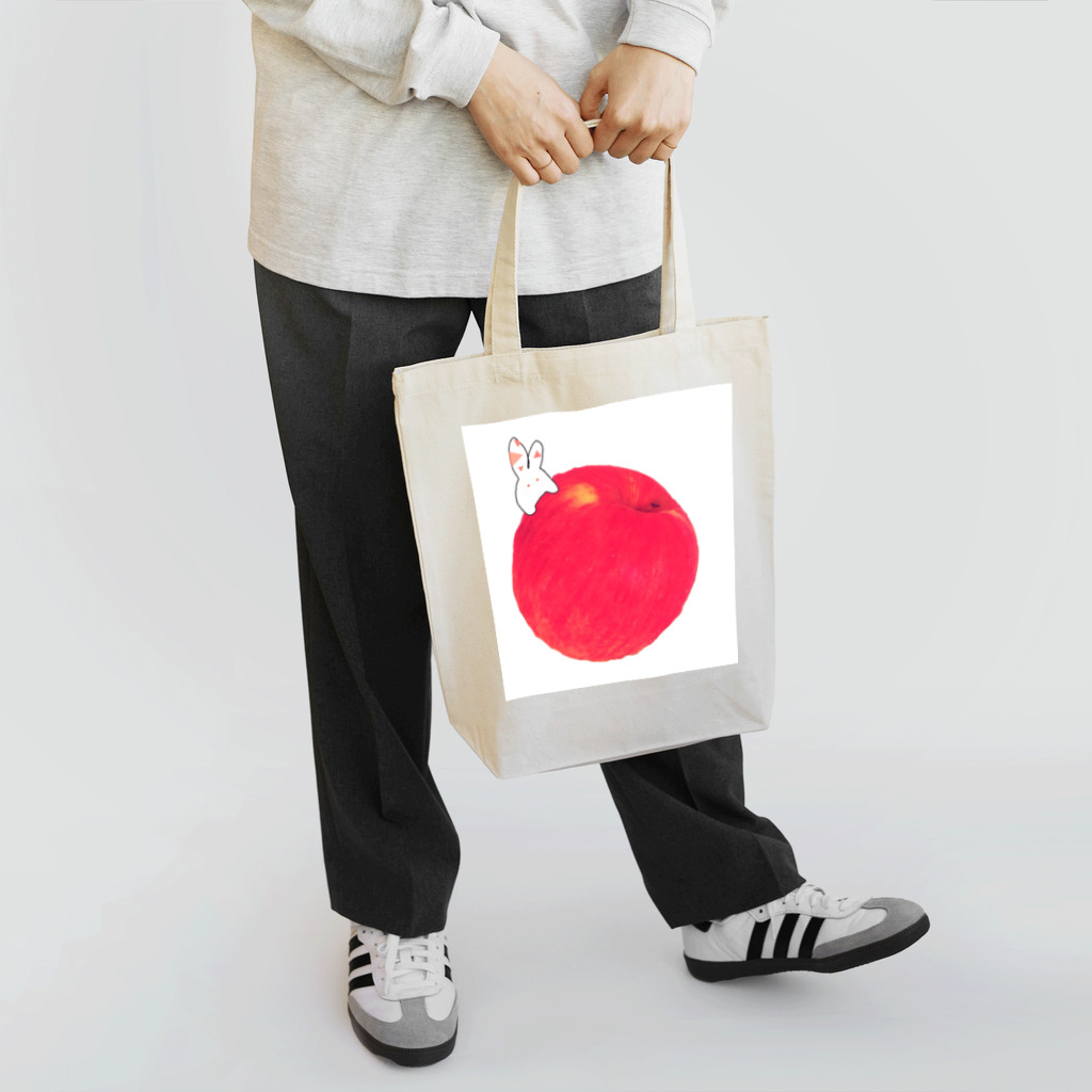 加子のりんごにうさぎ Tote Bag