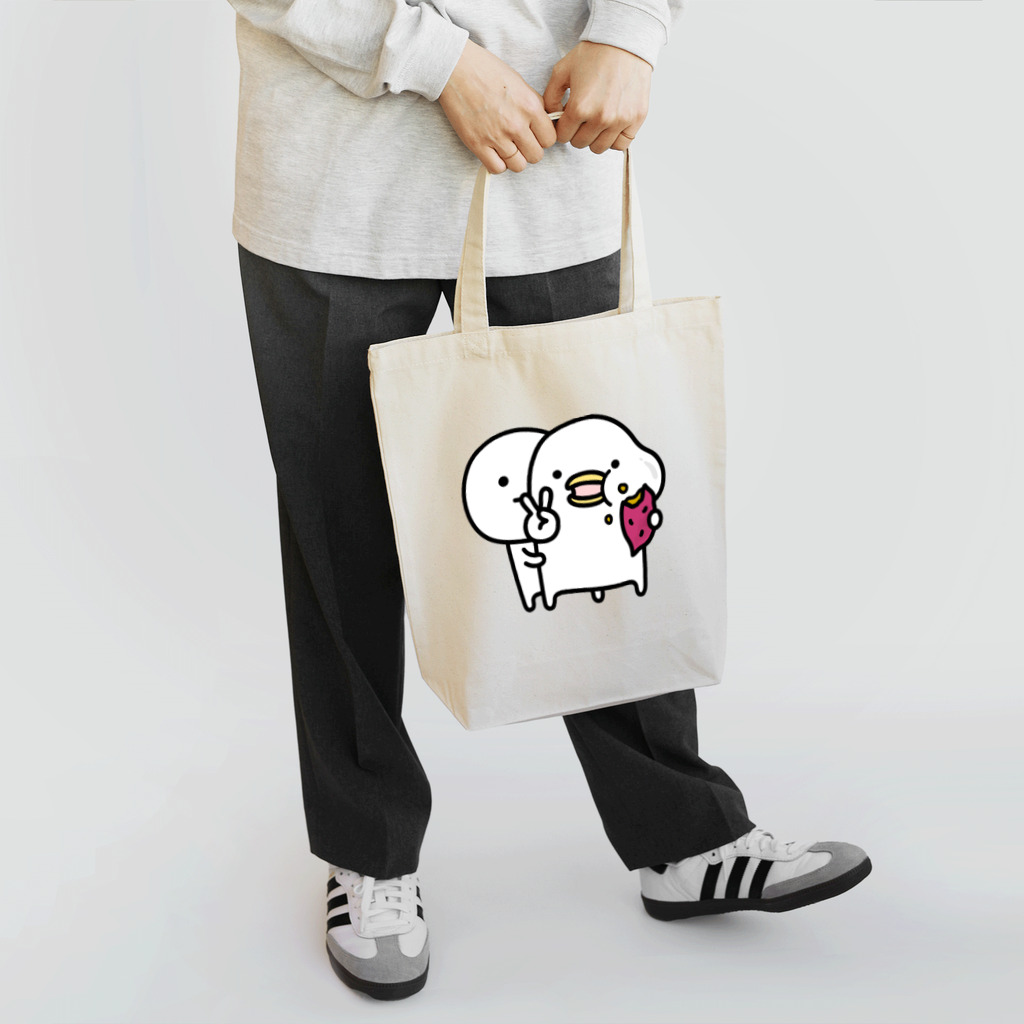 mame&coのトリとまるいののトートバック Tote Bag