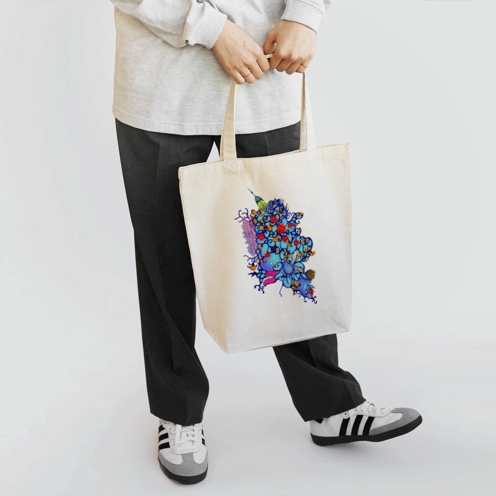 アトリエ葱の赤花のギョギョ Tote Bag