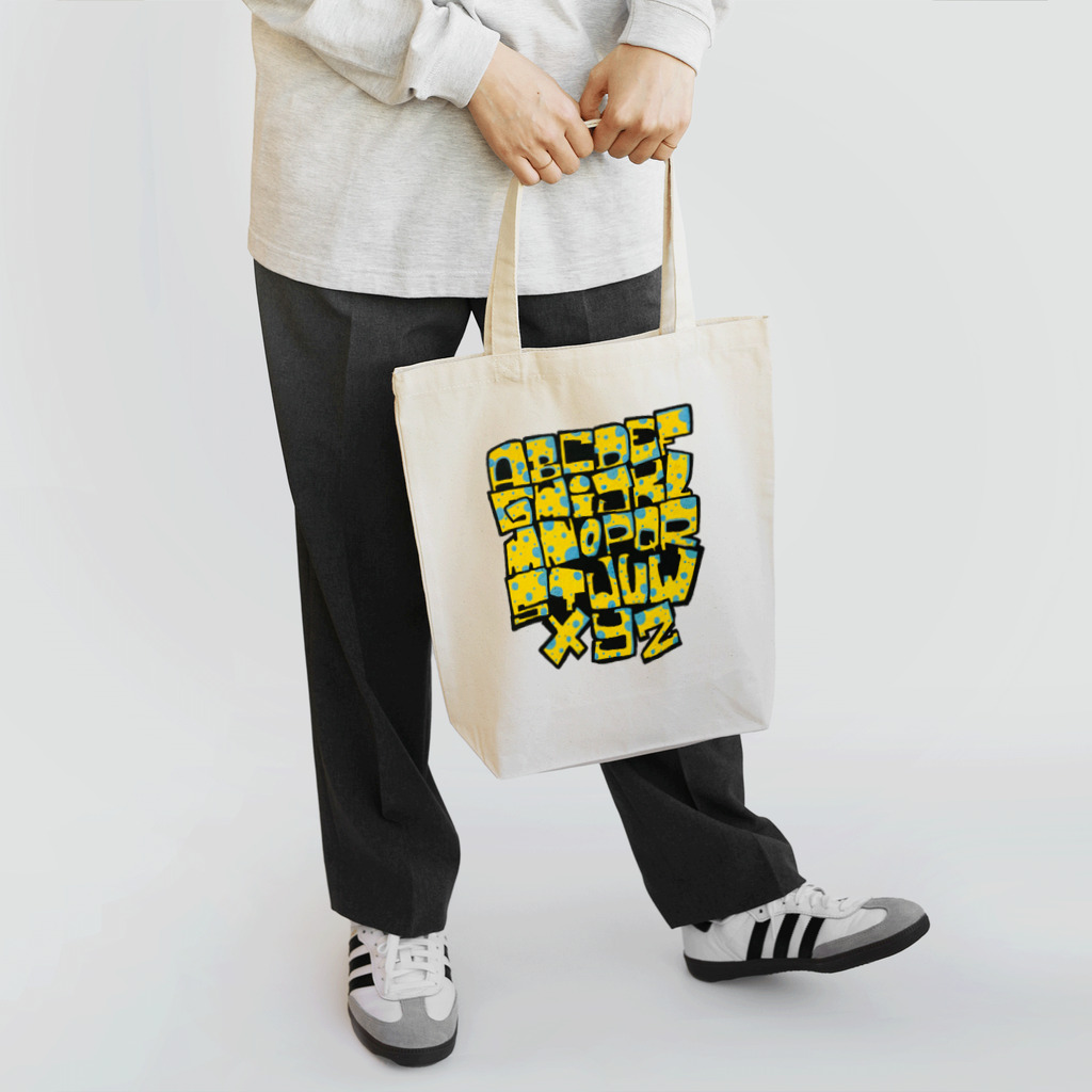 movement ill LifeのA〜Z アルファベット グラフティー Tote Bag