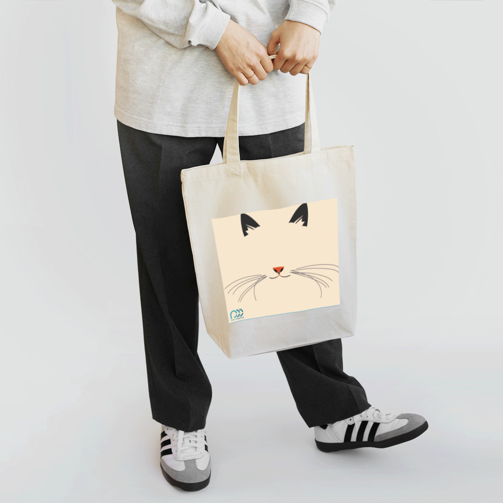 猫アレルギーの猫デザイナーの猫の顔トート トートバッグ