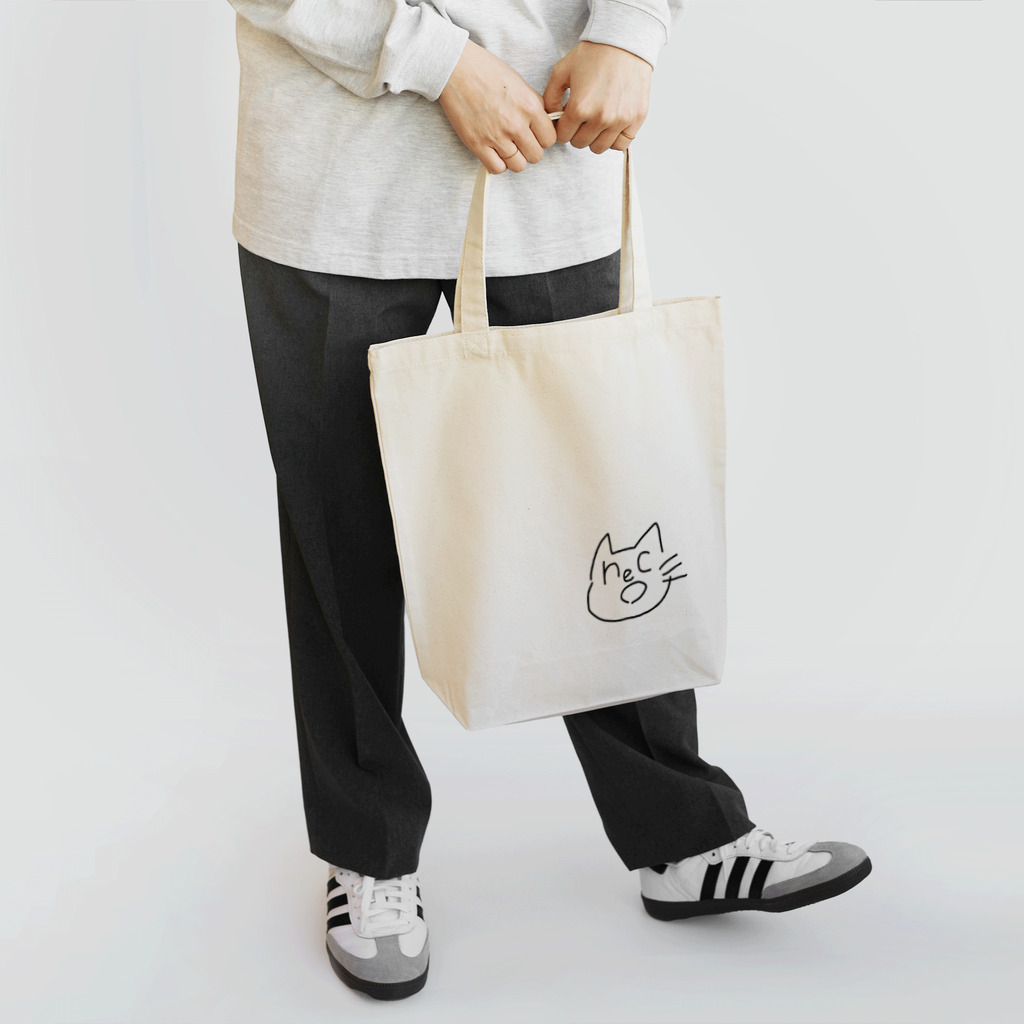 ラクガキのんびりのエコネコ Tote Bag