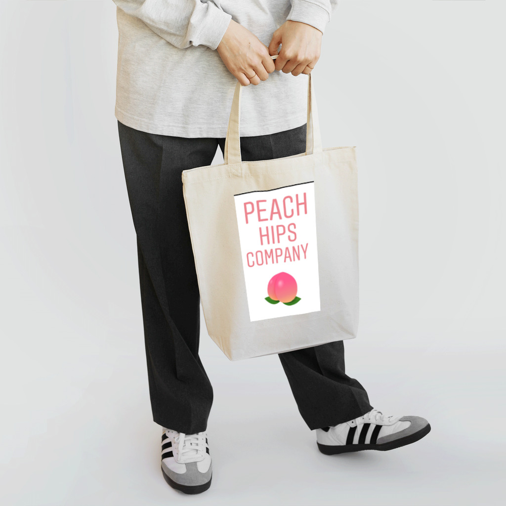 peach hips company🍑の桃 トートバッグ