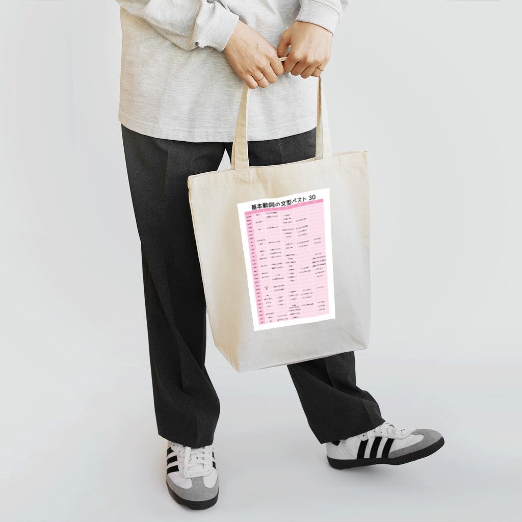 ファレ商店の基本動詞30ピンク Tote Bag