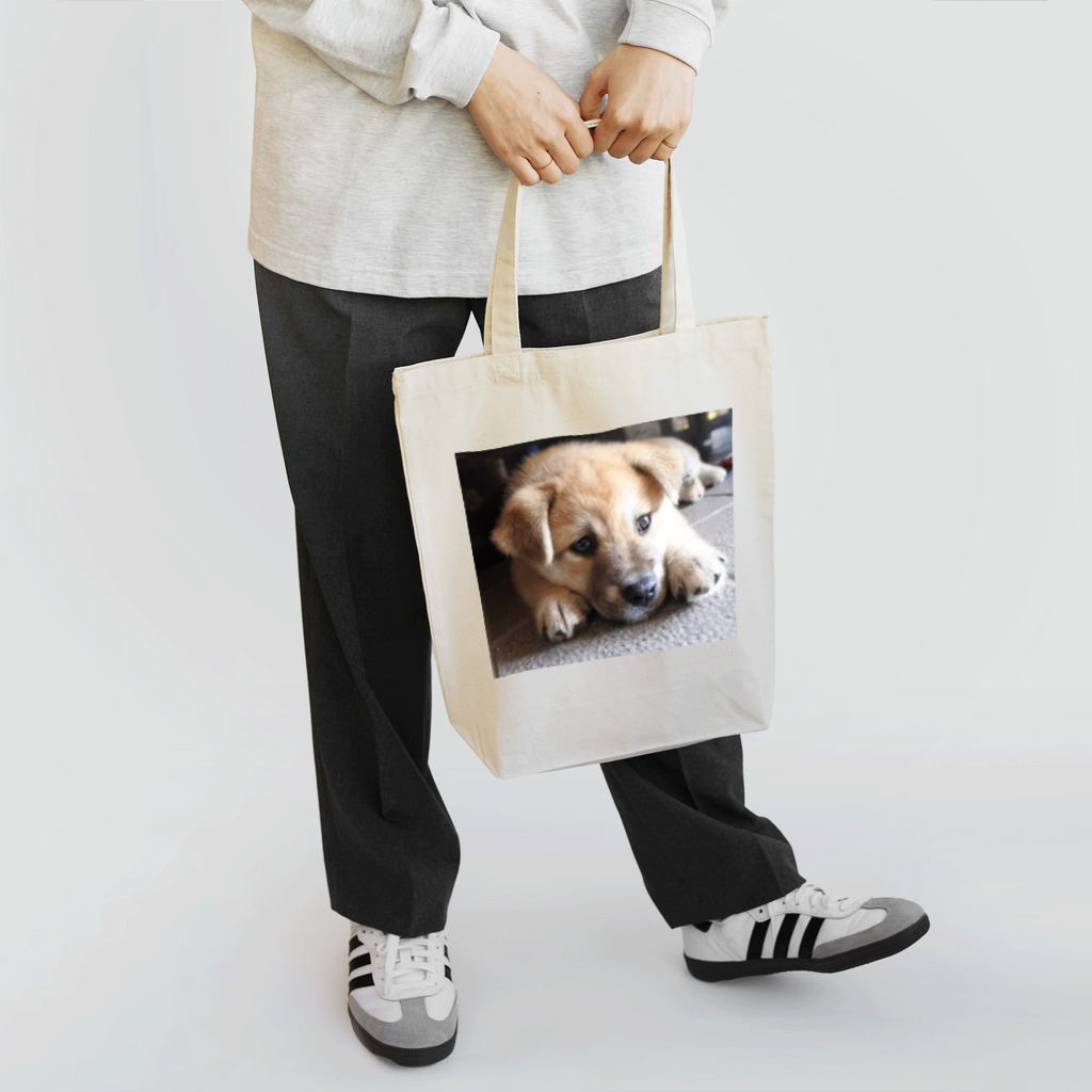 保護犬まるちゃんの柴犬　垂れ耳まるちゃん Tote Bag