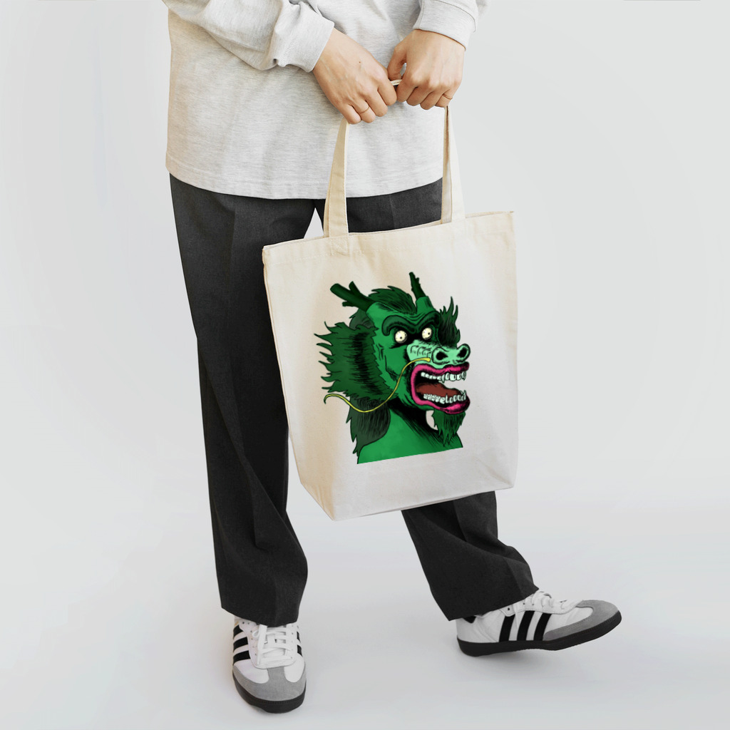 れいしょうのSUZURIのNFT風の龍 ~Dragon Face Is Scar~ Tote Bag