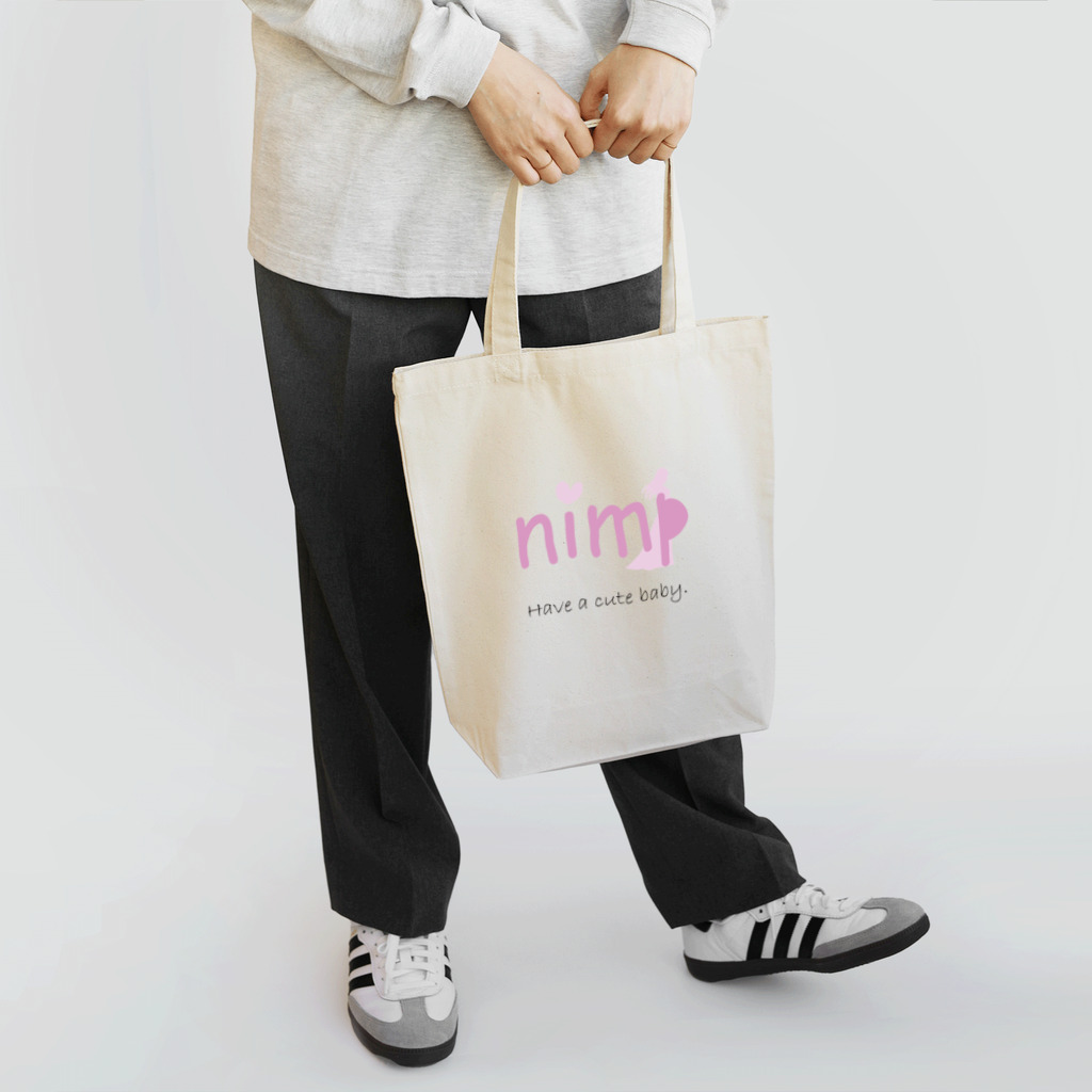妊婦に優しく。nimpの新しい命に優しい世界。nimp トートバッグ
