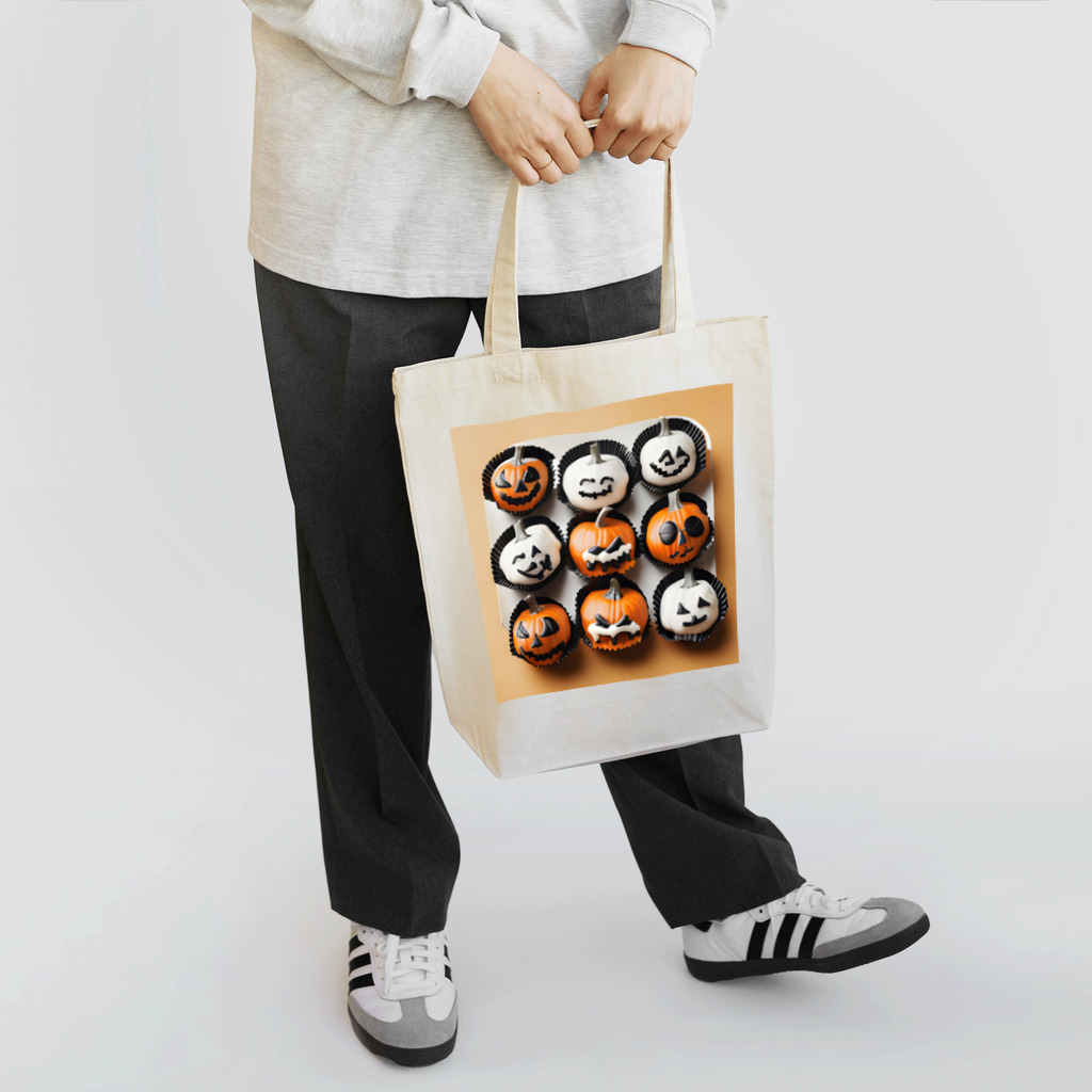 オクさんのBuzzショップのハロウィンお菓子なキャラクターズ Tote Bag
