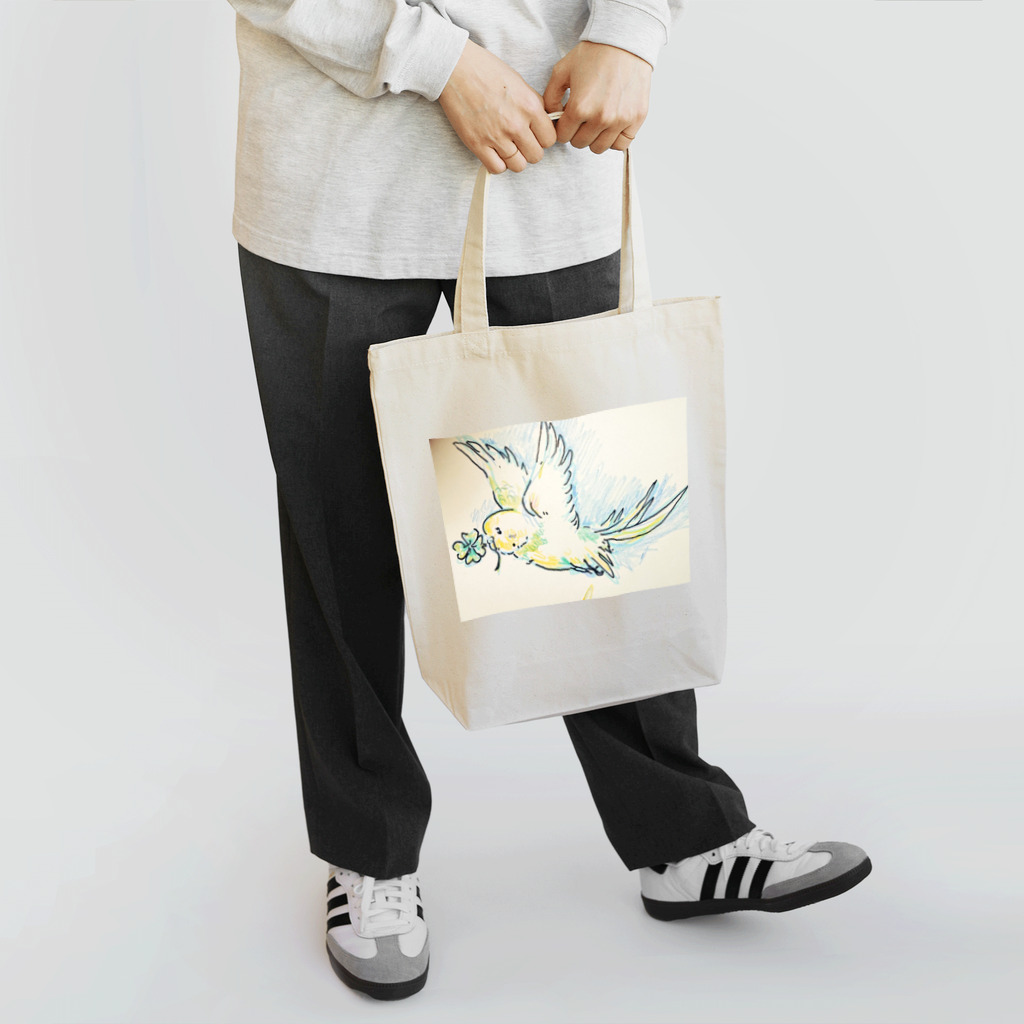 せきせいいんこのぴっぴちゃんの思いを届けるぴっぴ店長 Tote Bag