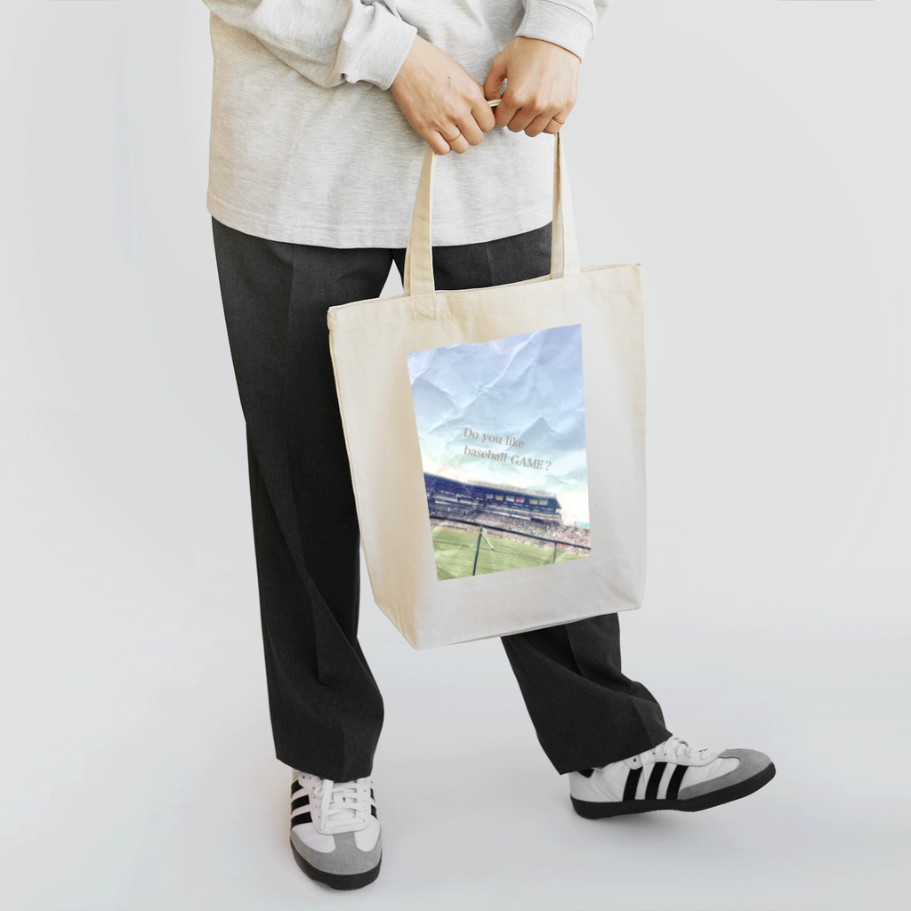 12-3のDo you like baseball GAME Tote Bag