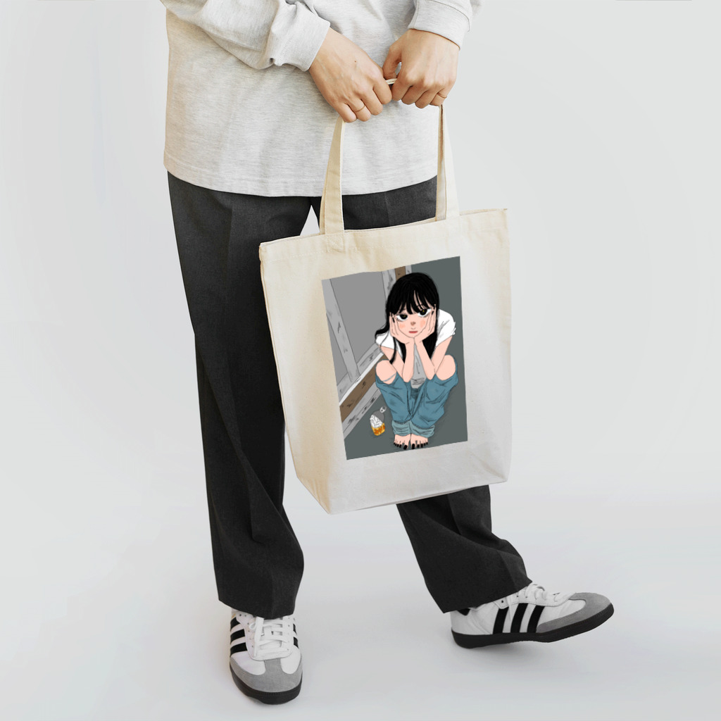 ｻﾒの月と彼女 Tote Bag