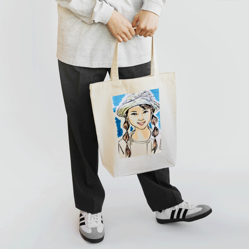 Angelic wingsの帽子の少女 Tote Bag