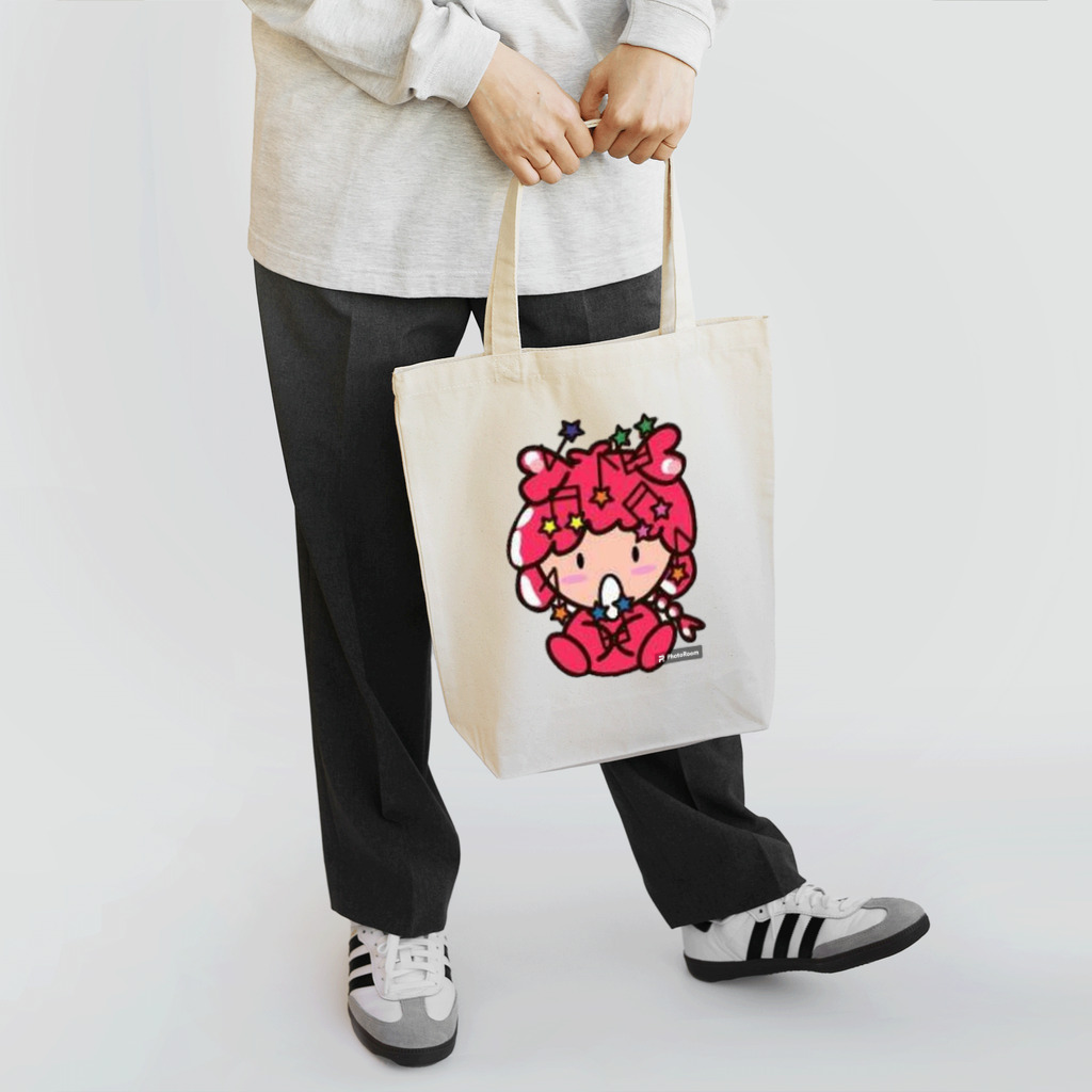 社会人アーティストまえぽんのおんぷのぽんちゃん印 Tote Bag