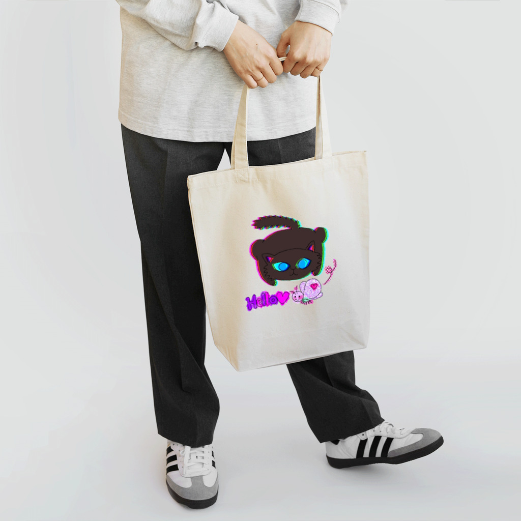 ひみつchocolatierの蝶々と黒猫のグルマンくん Tote Bag