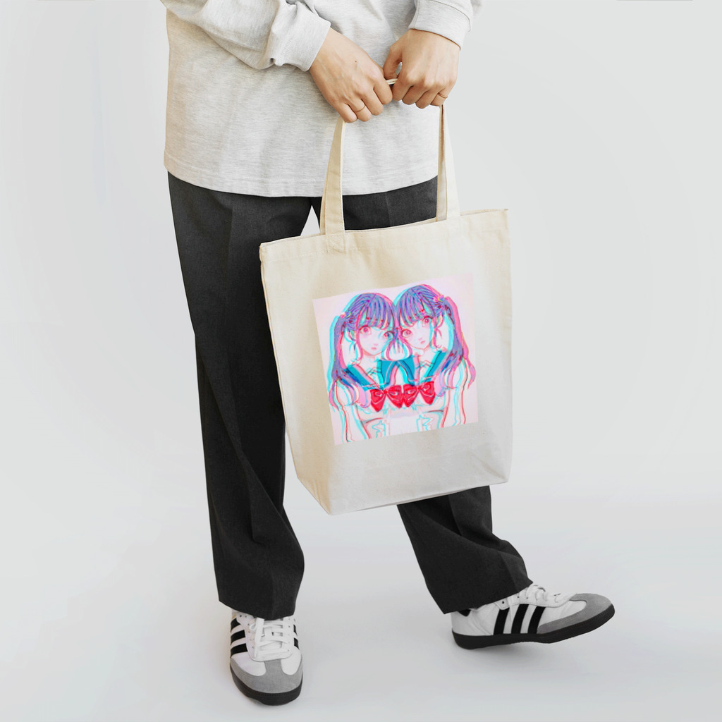 tmgの双子グリッチジョシ Tote Bag