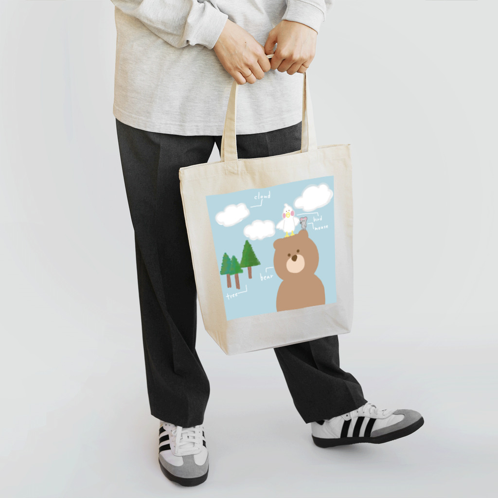 とことこのくまと鳥とネズミ Tote Bag