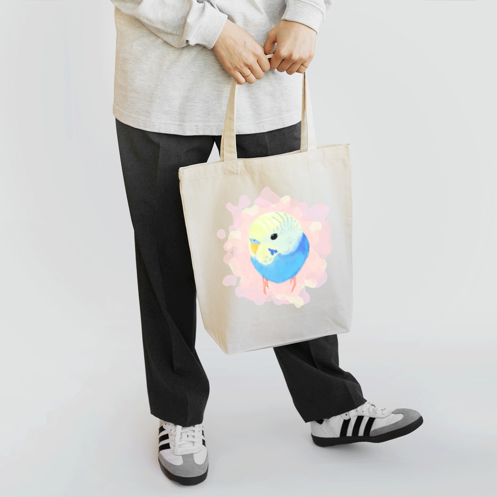 まめるりはことりのまるまるセキセイインコ【まめるりはことり】 Tote Bag