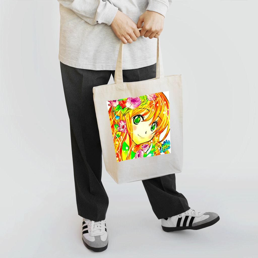 miho★art shopのFlower girl Tote Bag