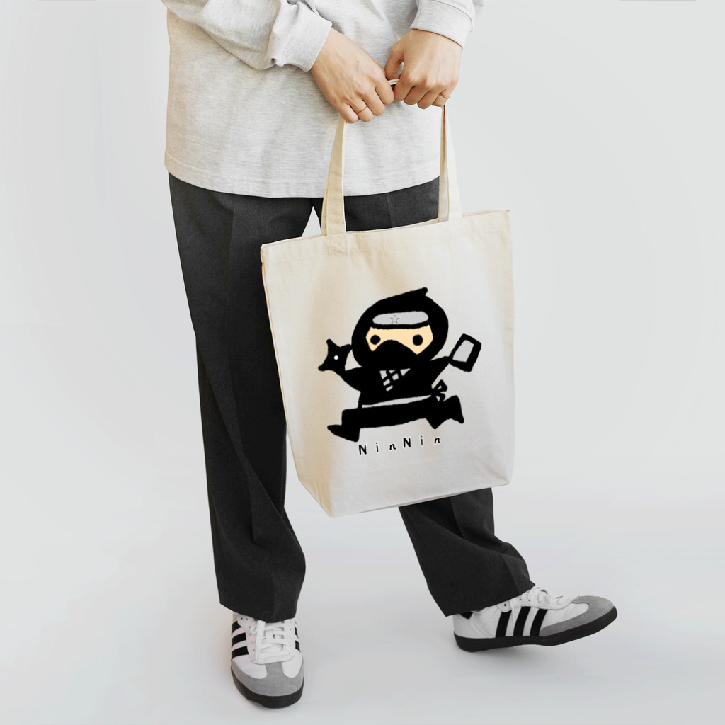 ぱんだうさぎ亭リズのこども忍者ＮｉｎＮｉｎくん Tote Bag