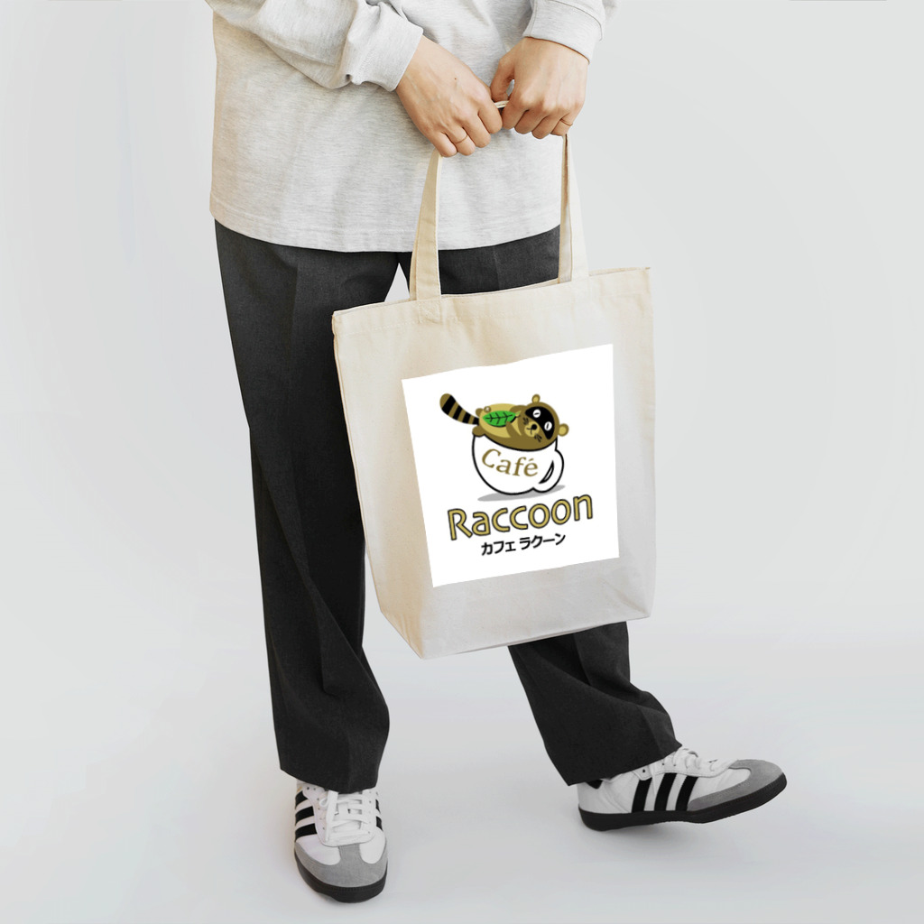 低姿勢ウクレレゴンタのCafe Raccoon Tote Bag