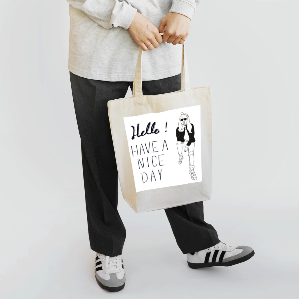 ひろあきのmonarie-have a nice day Tote Bag