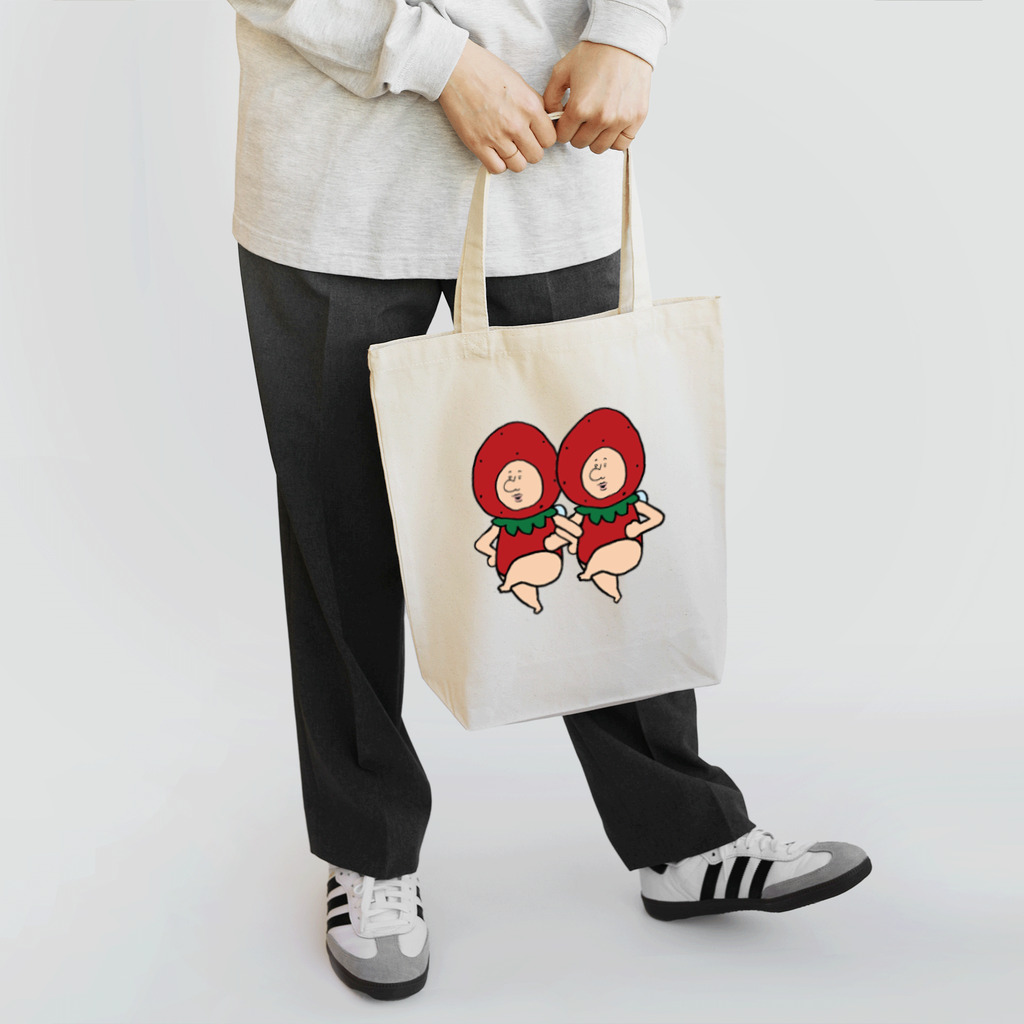 【Yuwiiの店】ゆぅぅぃーのいちごの妖精さん Tote Bag