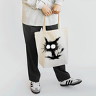 猫目行燈の黒くてガビガビした毛の子猫 Tote Bag