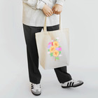 Aya Tagawaの八月のお花盛り沢山 トートバッグ