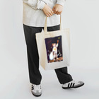 雪猫@LINEスタンプ発売中のニャンタクロースの贈り物 トートバッグ