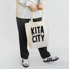 JIMOTO Wear Local Japanの北区 KITA CITY ロゴブラック トートバッグ