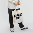 JIMOTO Wear Local Japanの中野区 NAKANO CITY ロゴブラック トートバッグ
