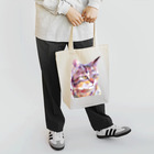 もじゃクッキーの３色の色鉛筆で描いた猫 Tote Bag