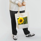 hiloshi-artの八月のひまわり トートバッグ