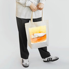 Yumi Kudo ARTの眠っている白猫 トートバッグ
