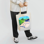 ちいさいものwata.wata.のトビダシチュウイ Tote Bag