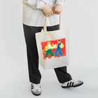 YA MARKETのタイガーVSガール Tote Bag