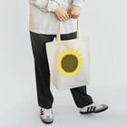 chicodeza by suzuriの可愛いひまわりマークのデザイングッズ トートバッグ