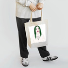 Girl_To_LadyのGreen Hair Girl Tote Bag