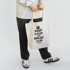 kg_shopのKEEP CALM AND BREAD CLIP [ブラック] Tote Bag